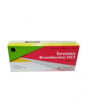 Bronex adalah obat yang diproduksi oleh Pabrik Pharmasi Zenith. Bronex mengandung Bromhexine yang digunakan untuk mengencerkan dahak pada saluran pernapasan atau yang disebut juga dengan mukolitik.