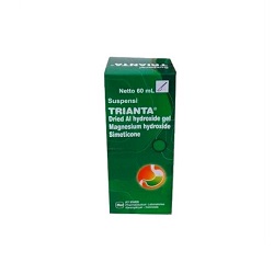 Trianta adalah obat yang digunakan untuk mengatasi penyakit-penyakit yang disebabkan oleh kelebihan produksi asam lambung